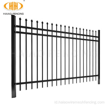 Panel pagar besi tempa murah halaman tinggi berkualitas tinggi
